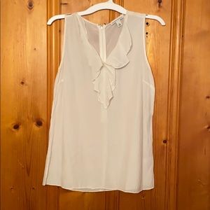 White Banana Republic sleeveless top